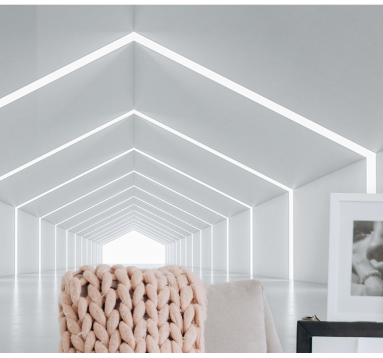 현대 벽화 기하학적 빛 구조 - TenStickers