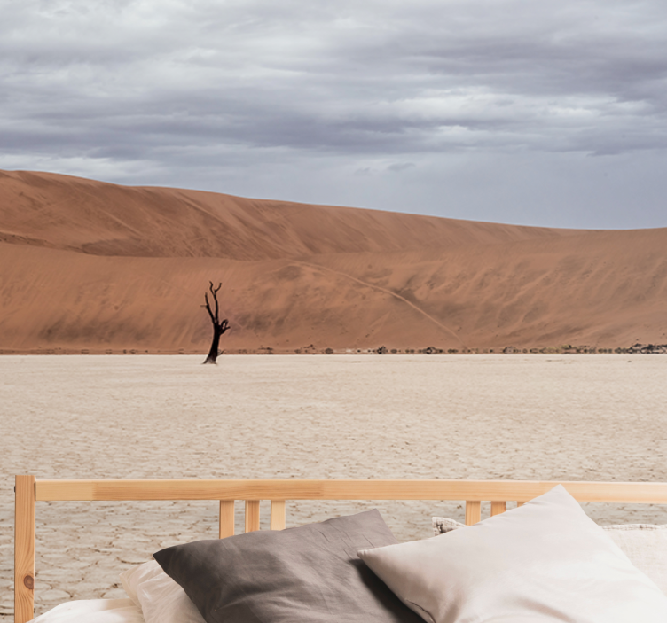 산 벽 벽화 사막 풍경 전망 - TenStickers