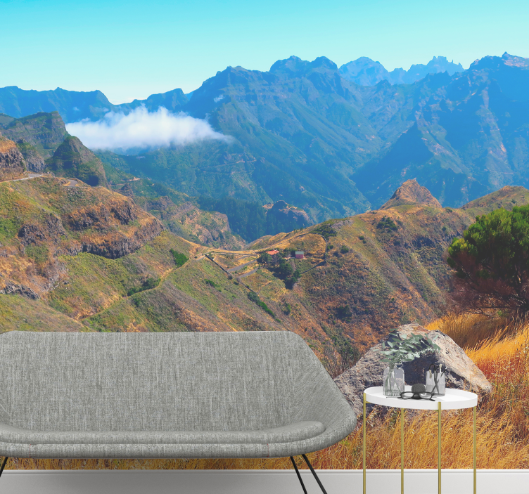 산 벽 벽화 장엄한 경치 - TenStickers