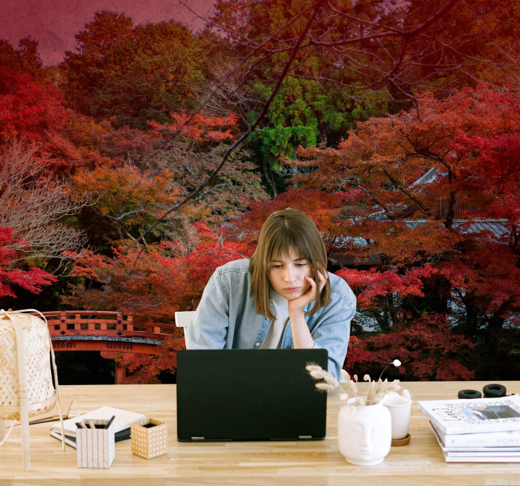 포토 뮤럴 자연 가을의 고요함 - TenStickers