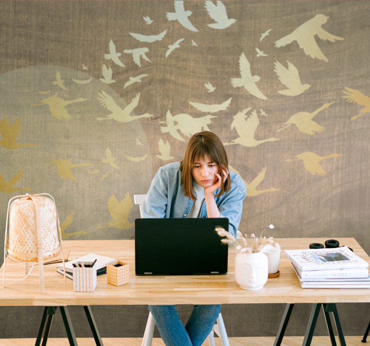 포토 뮤럴 자연 비행하는 새들 - TenStickers