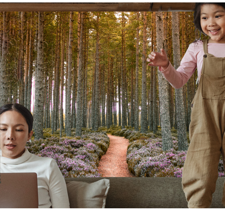 포토 뮤럴 자연 숲길 모험 - TenStickers