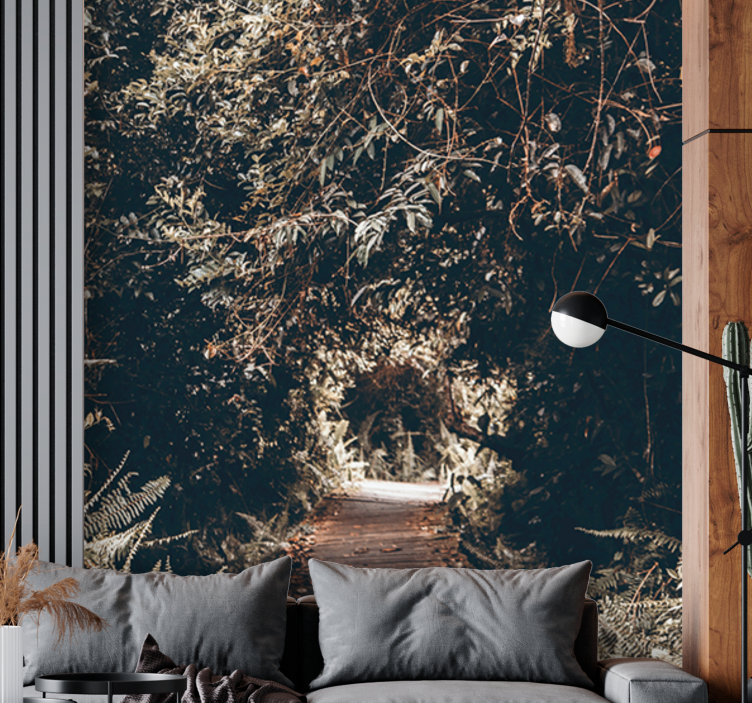 포토 뮤럴 자연 숲길 산책로 - TenStickers