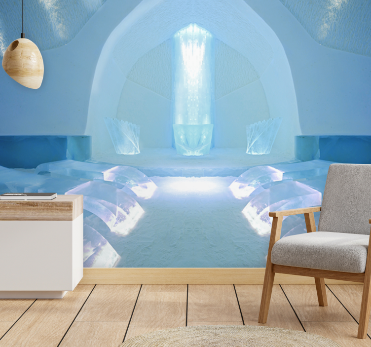 포토 뮤럴 자연 얼음 결정 성소 - TenStickers