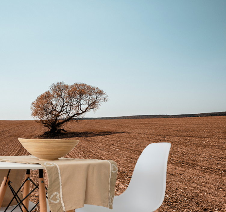 포토 뮤럴 자연 외로운 나무 풍경 - TenStickers