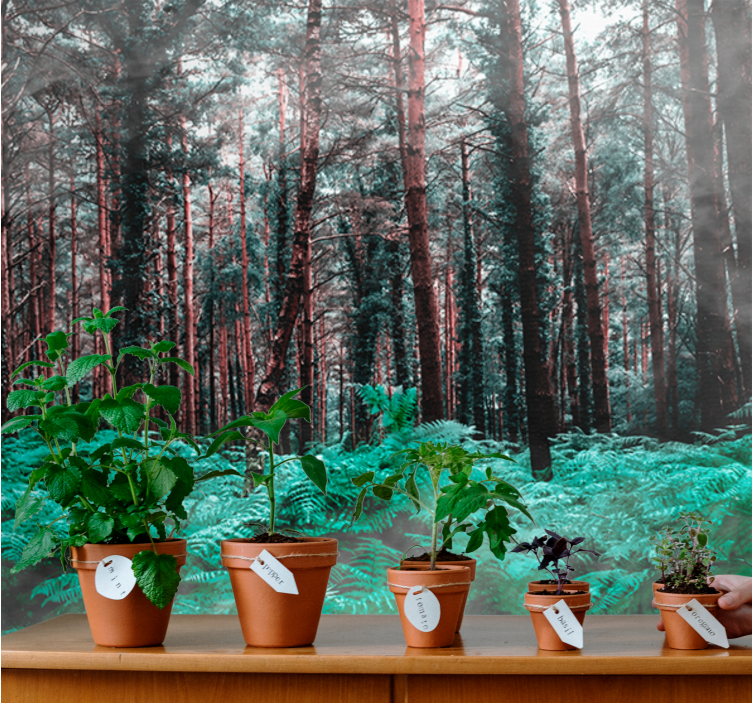 포토 뮤럴 자연 울창한 녹색 야생지 - TenStickers