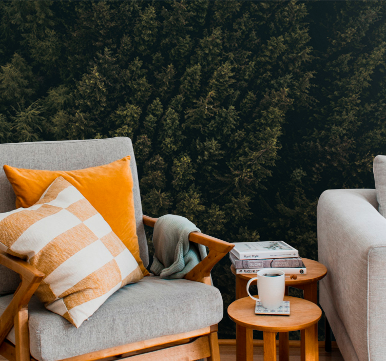 포토 뮤럴 자연 울창한 녹음의 캐노피 - TenStickers