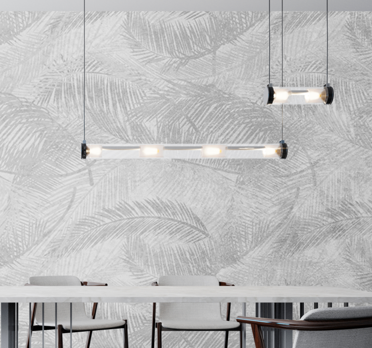 포토 뮤럴 자연 스타일리시 리프 패턴 - TenStickers