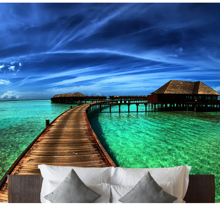 포토 뮤럴 자연 열대 바다 풍경 - TenStickers