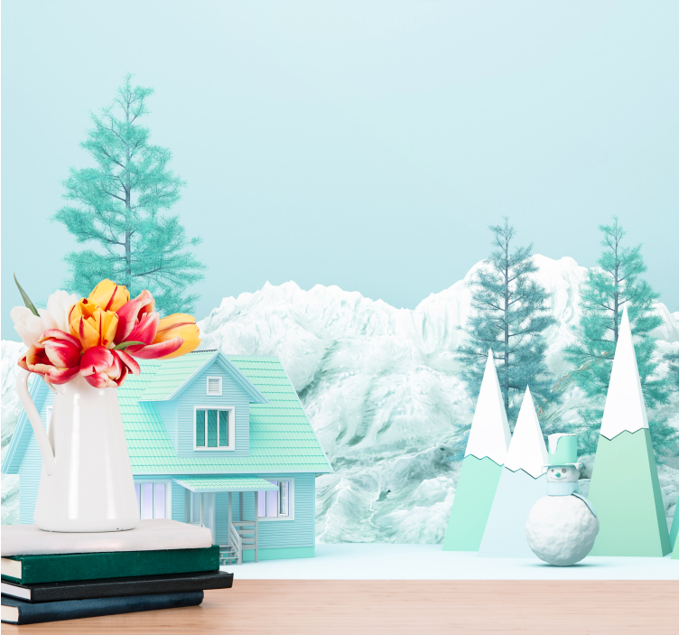 포토 뮤럴 자연 겨울 풍경 장면 - TenStickers