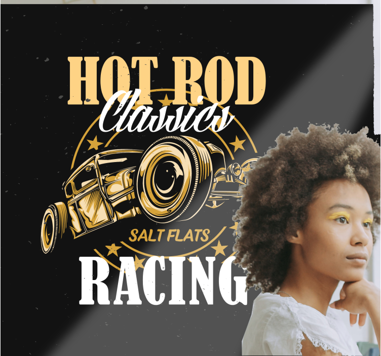 차량 벽 벽화 클래식 자동차 경주 - TenStickers