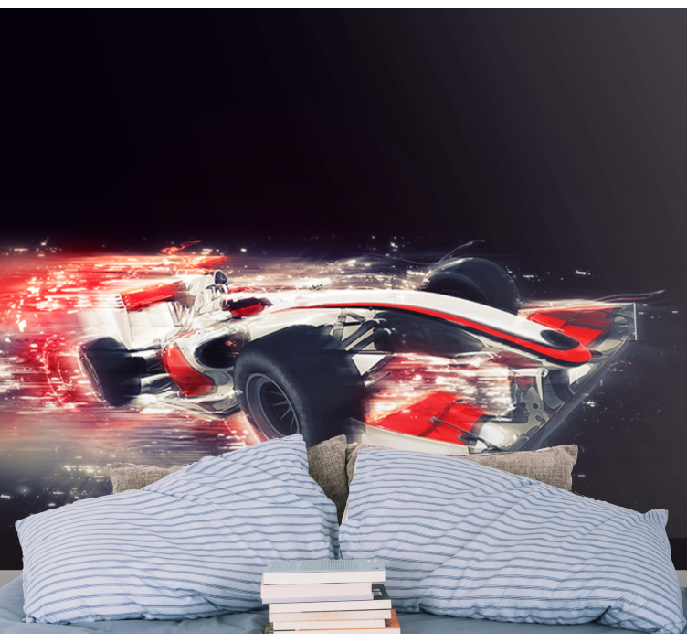 차량 벽 벽화 레이싱카 모션 - TenStickers