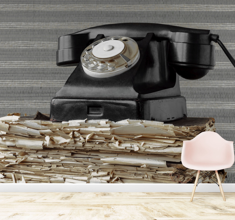 차량 벽 벽화 빈티지 전화 클래식 - TenStickers