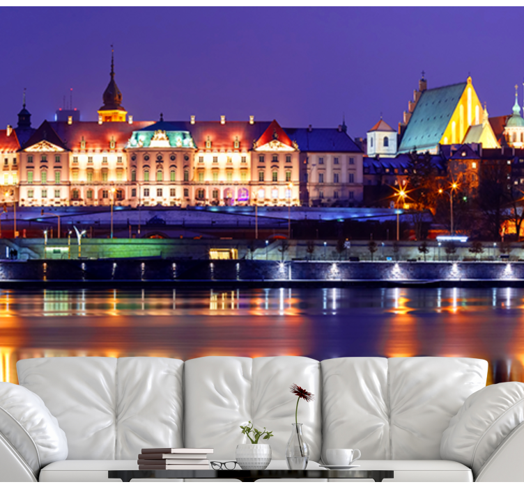 밤하늘 벽화 중 바르샤바 - TenStickers