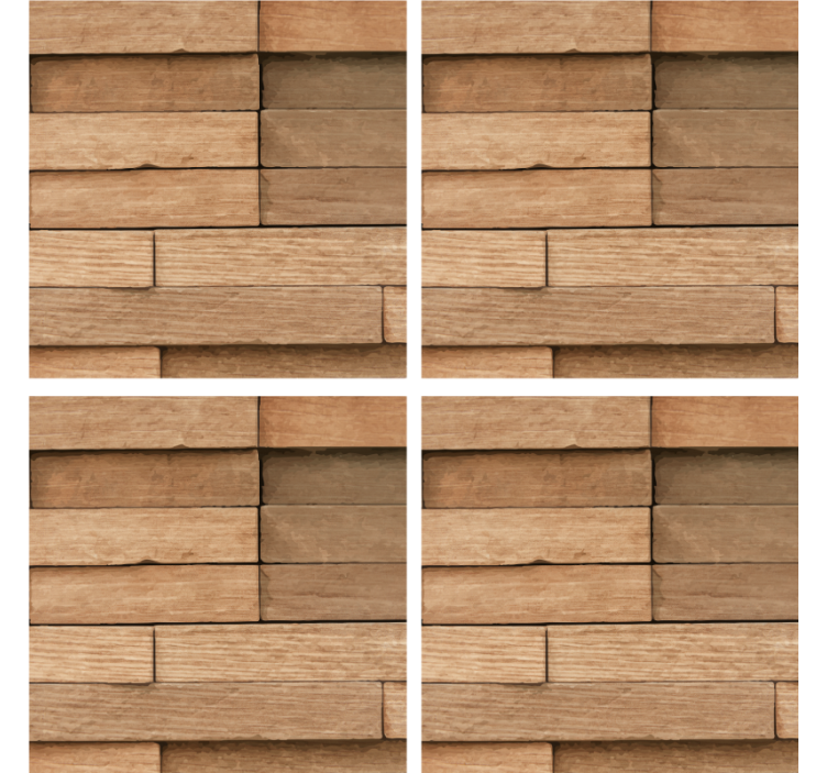 초록 나무 음료 코스터 - TenStickers