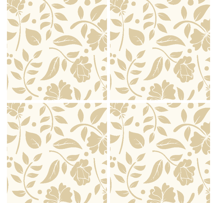 텍스처 효과 텀블러 플로랄 패턴 모티프 - TenStickers