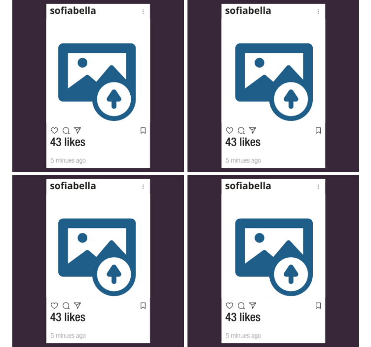 사진 및 텍스트 사용자 정의 코스터가있는 instagram - TenStickers