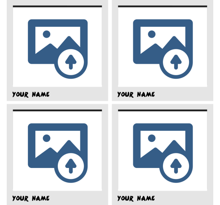 폴라로이드 프레임 맞춤 코스터 - TenStickers