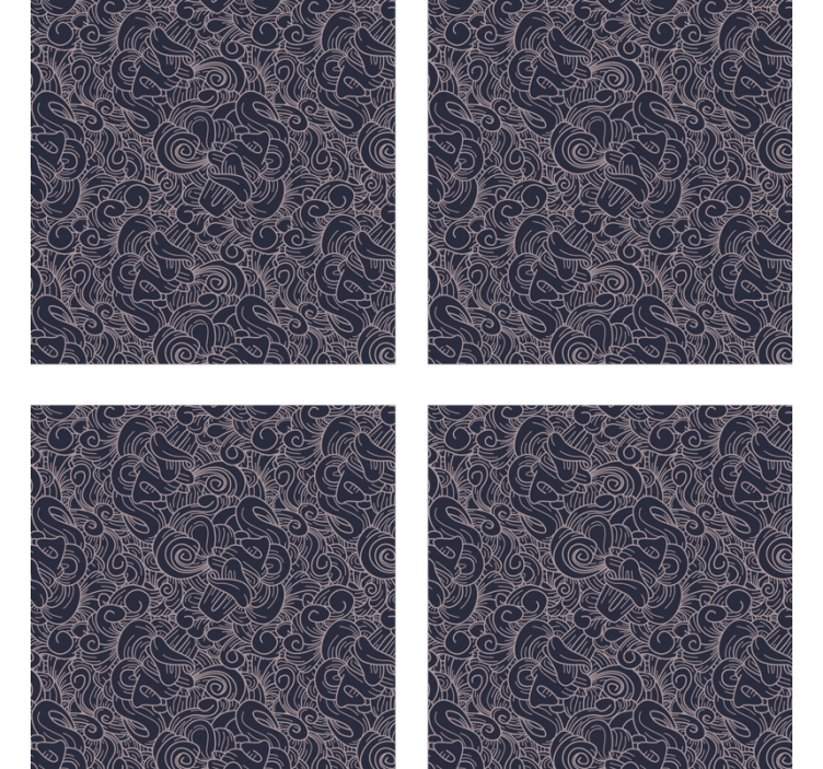 텍스처 효과 텀블러 정교한 추상 패턴 - TenStickers