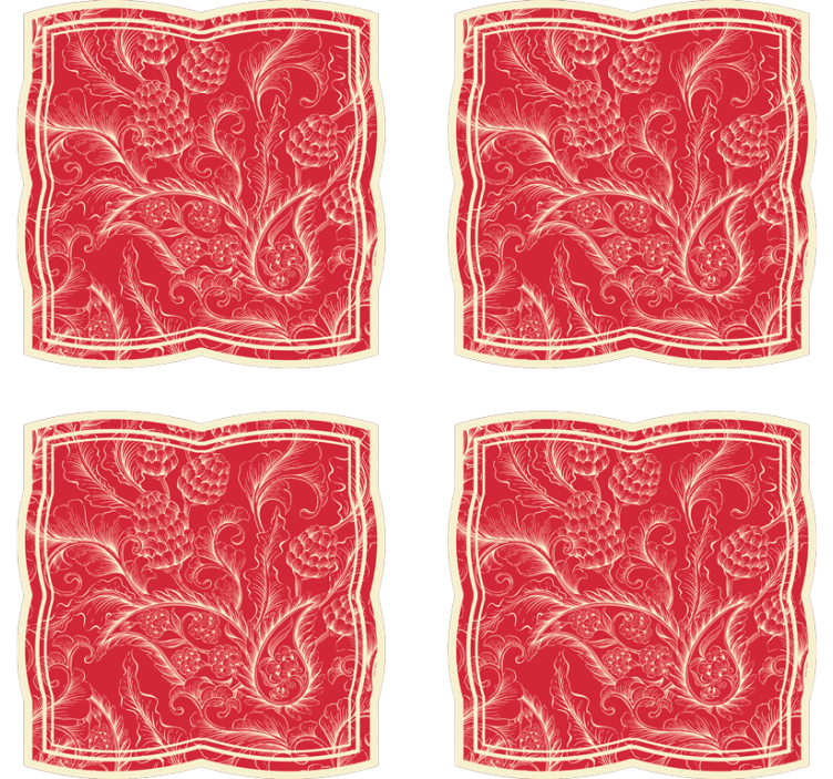 텍스처 효과 텀블러 화려한 꽃무늬 - TenStickers