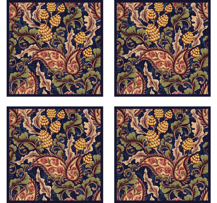 텍스처 효과 텀블러 세련된 식물 모티프 - TenStickers