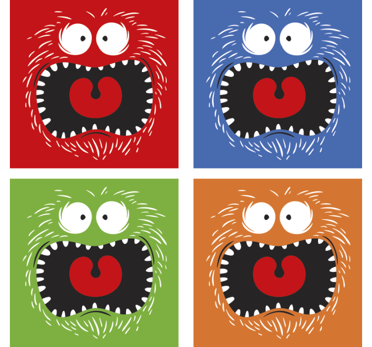 현대적이고 화려한 할로윈 음료 코스터 - TenStickers