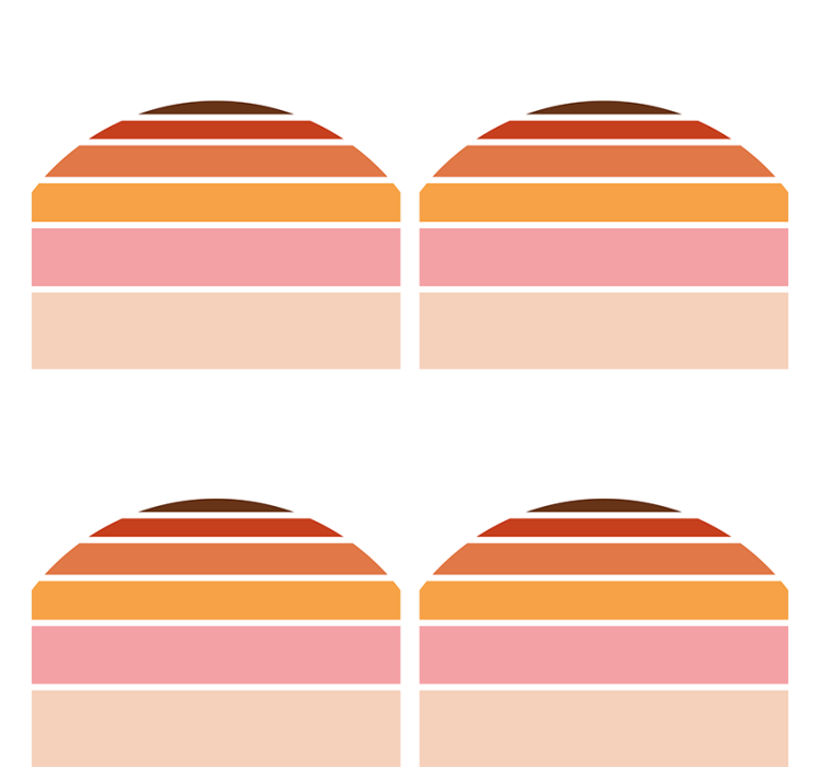 텍스처 효과 텀블러 레이어드 컬러 쉐입 - TenStickers