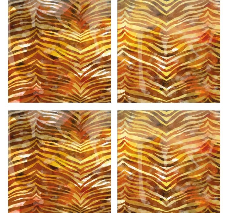 텍스처 효과 텀블러 얼룩말 패턴 표면 - TenStickers