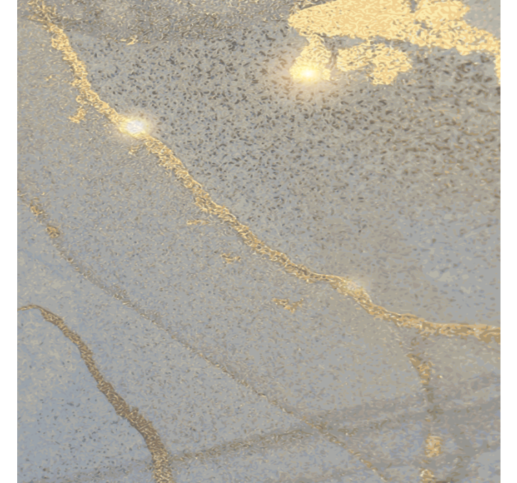 텍스처 효과 텀블러 우아한 골드 포일 표면 - TenStickers