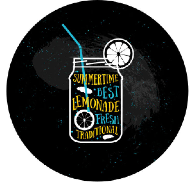 모던 포스트 분지 상큼한 레모네이드 병 - TenStickers