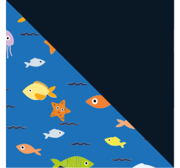 모던 포스트 분지 다채로운 수중 풍경 - TenStickers