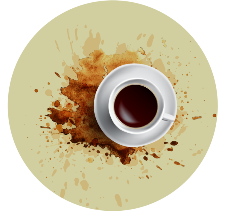 기발한 컵 받침 스플래시 커피 컵 - TenStickers