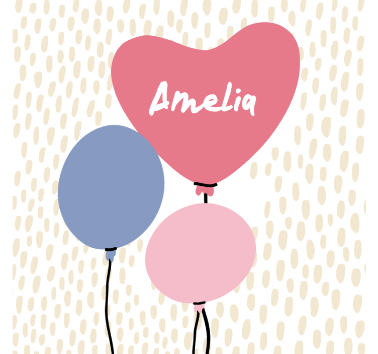 결혼식용 컵 받침 하트 모양 풍선 3종 세트 - TenStickers