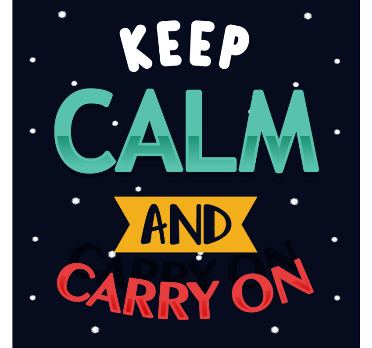 쉼표가 거꾸로 된 컵 받침 동기부여 문구 타이포그래피 - TenStickers