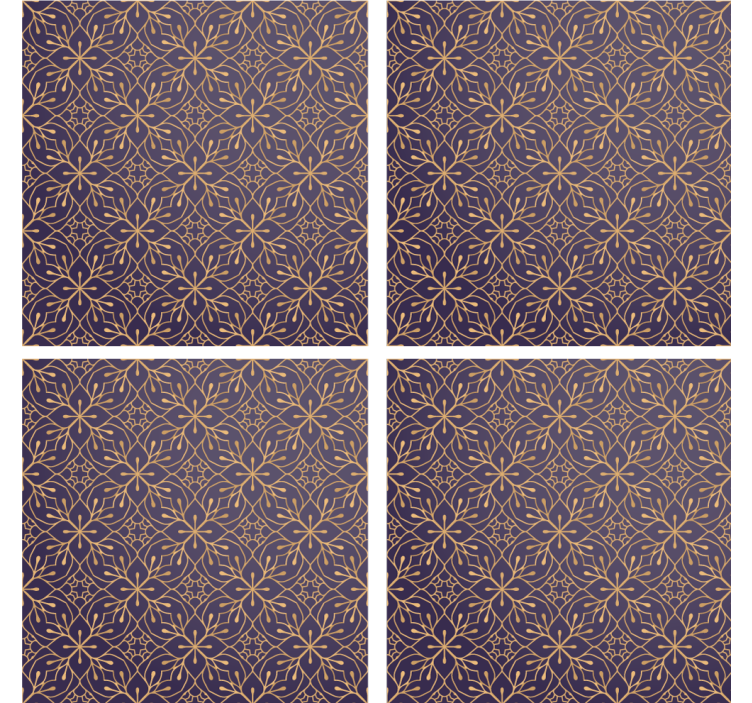 텍스처 효과 텀블러 플라워 프린트 스타일 - TenStickers