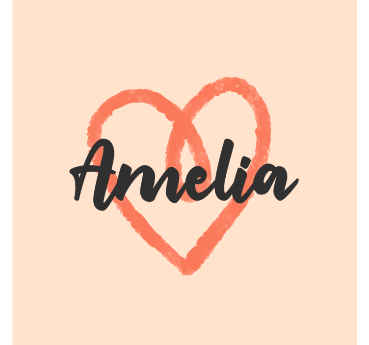 맞춤형 포스트글라스 하트 모양 개인화 - TenStickers