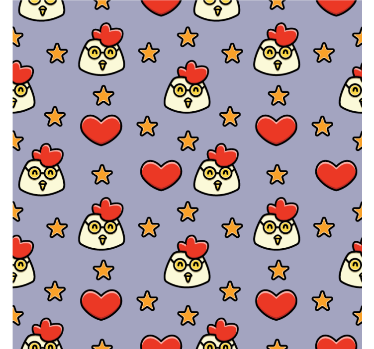 기발한 컵 받침 장난꾸러기 닭 머리 - TenStickers