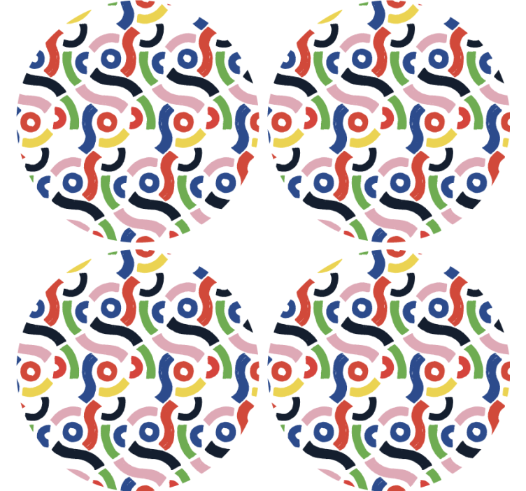 텍스처 효과 텀블러 다채로운 추상 패턴 - TenStickers