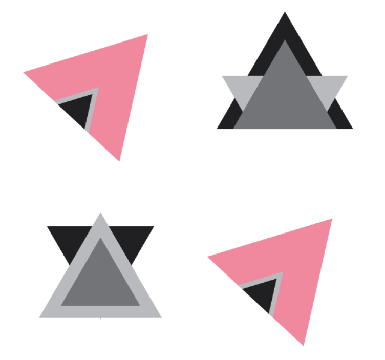 텍스처 효과 텀블러 기하학적 형태 레이어 - TenStickers