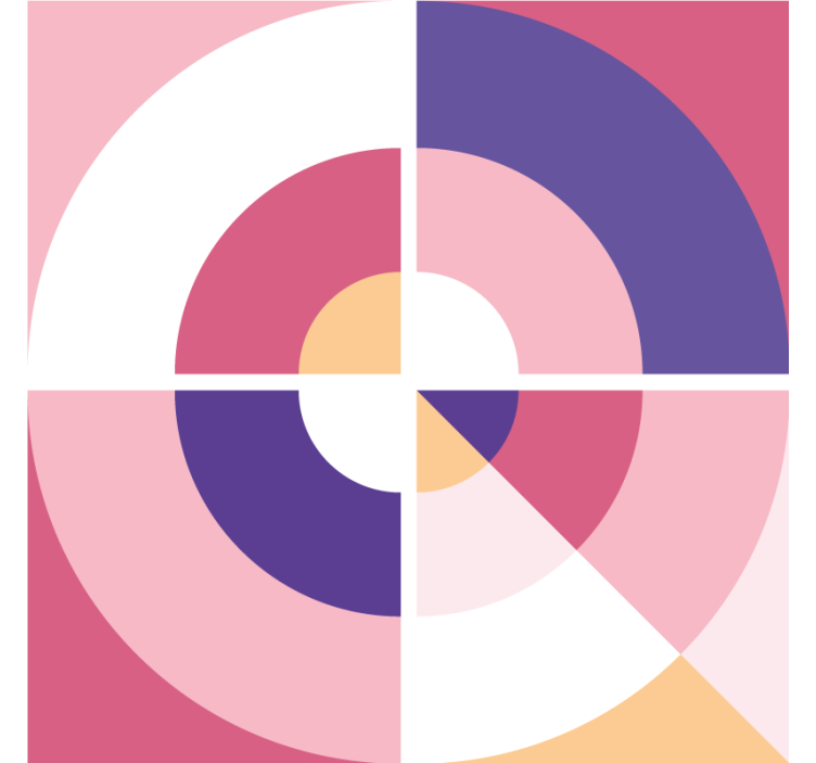 모던 포스트 분지 기하학적 컬러풀 쉐이프 - TenStickers