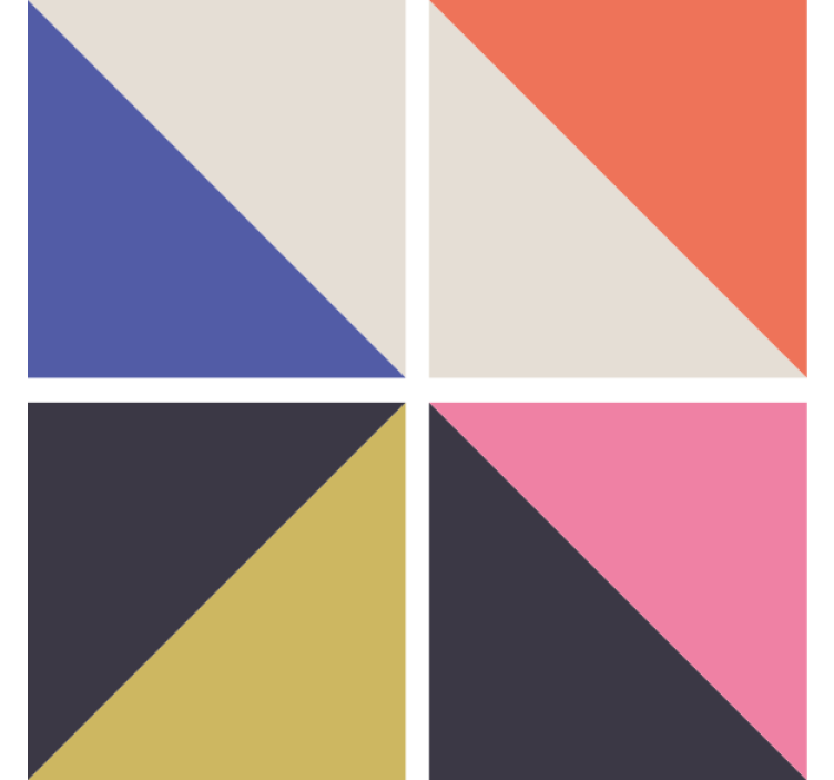 텍스처 효과 텀블러 기하학적 다채로운 각도 - TenStickers