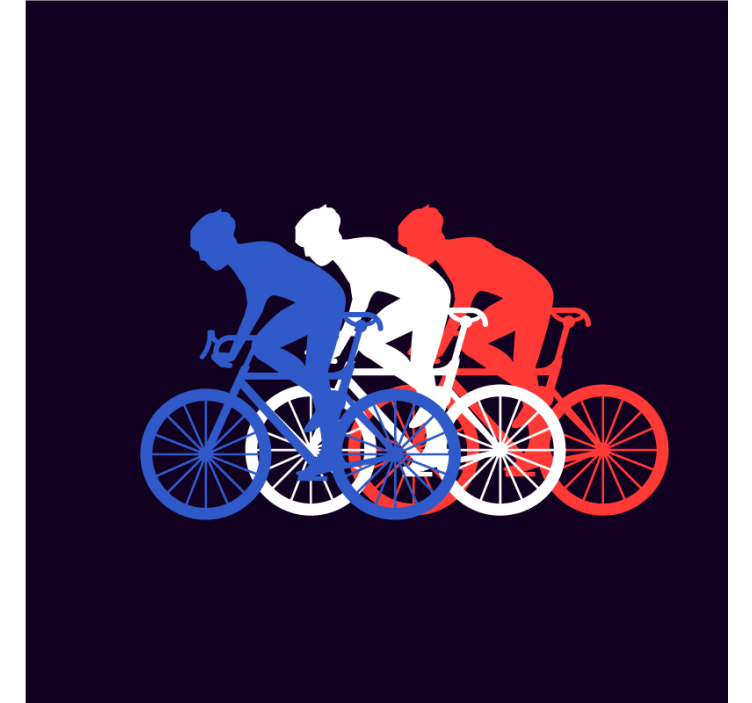 모던 포스트 분지 자전거 라이더의 역동성 - TenStickers