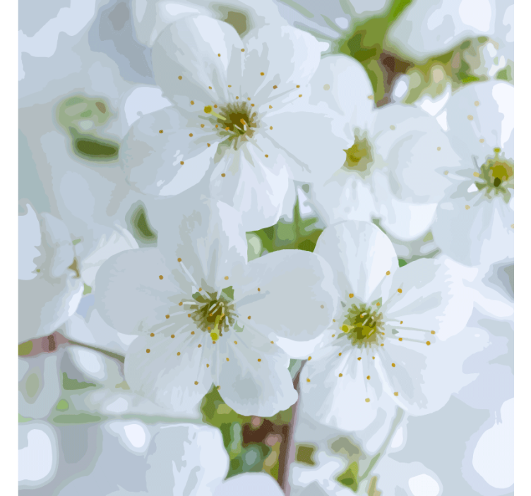 텍스처 효과 텀블러 섬세한 벚꽃 - TenStickers