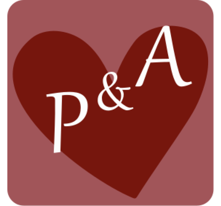 결혼식용 컵 받침 개인화된 하트 모티프 - TenStickers