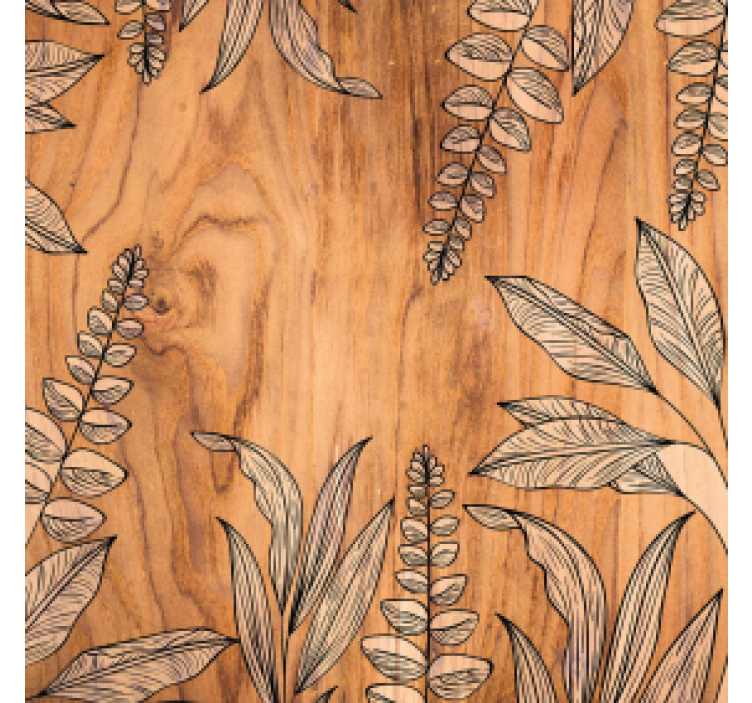 텍스처 효과 텀블러 자연 나무 결과 꽃무늬 디자인 - TenStickers