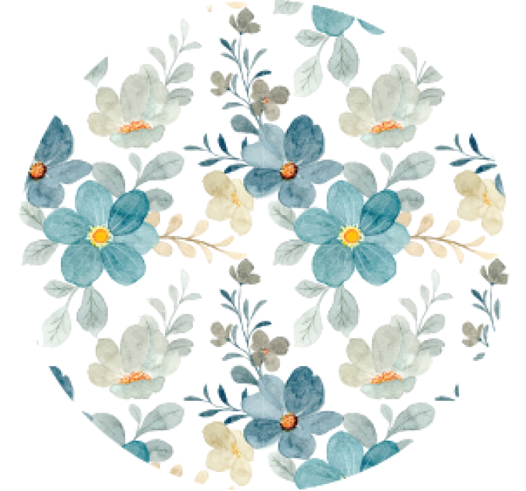 모던 포스트 분지 식물 질감 마감 - TenStickers