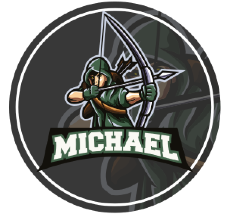 궁수 개인화 코스터 - TenStickers