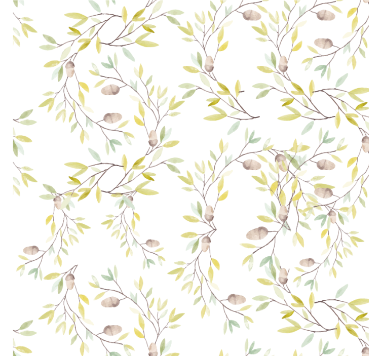 텍스처 효과 텀블러 플로랄 바인 패턴 - TenStickers