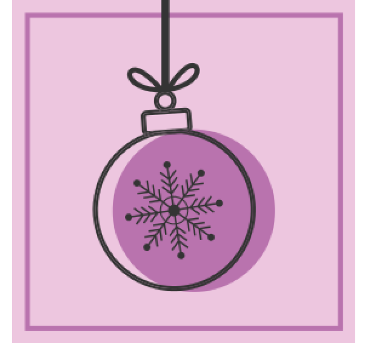 크리스마스 애프터 디너 음료 눈송이 장식 그래픽 - TenStickers