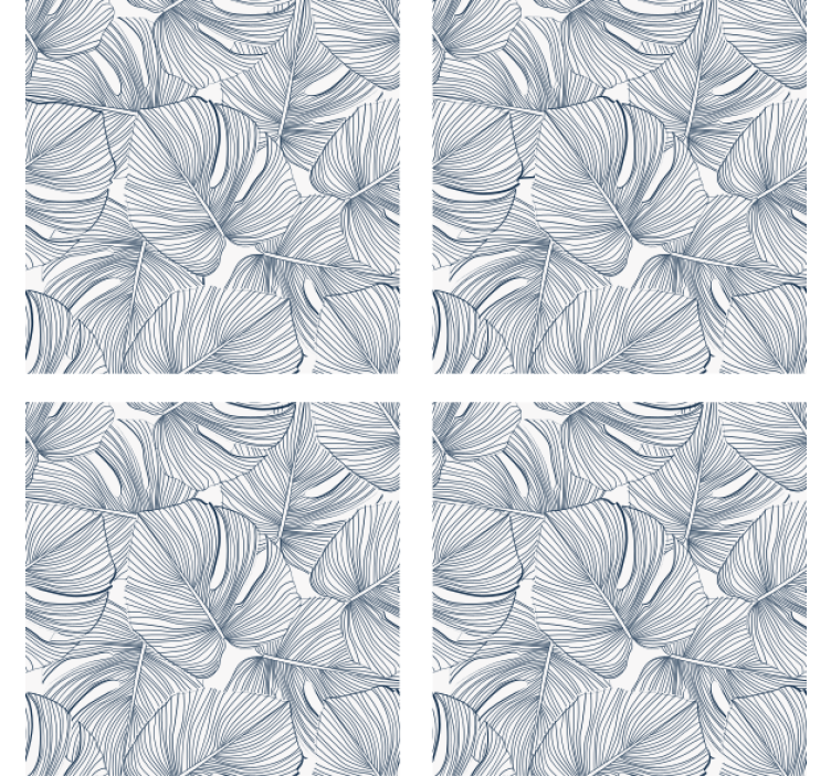 텍스처 효과 텀블러 잎 패턴 디자인 - TenStickers